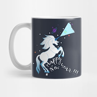 Happy New Year Unicorn Mug